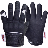 Motocross Motorbike Biker Summer Gloves Black GW400G crafted from premium textile &smooth leather patches, ensure superior comfort protection, gloves keep your hands cool during long summer rides. Available in stock free next-business day delivery