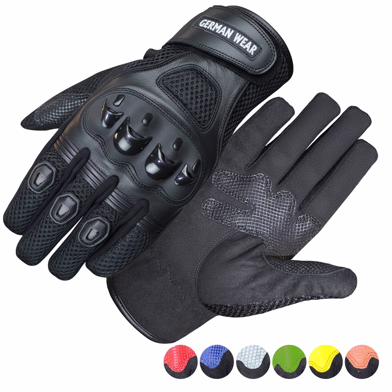 Motocross Motorbike Biker Summer Gloves Black