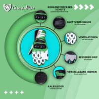 Langlebige Motorradhandschuhe aus Rindsleder, ausgestattet mit Kohlefaser-Schutz und Luftbelüftungen für Atmungsaktivität. Verstellbare Riemen und Klettverschluss sorgen für sicheren Sitz und besseren Grip für eine selbstbewusste Fahrt.