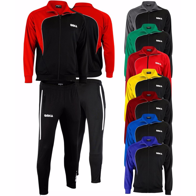 OMKA Men’s Sport Tracksuit Front and Back view of OMKA Men’s Sport Yellow/Black Tracksuit showing a breathable lightweight polyester design ideal for running soccer and fitness training stylish and comfortable buy online now
