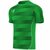 Back view of the Omka sports jersey in 100% polyester. Sweat-absorbing, durable, and featuring a round neck, it's ideal for soccer, volleyball, and handball. Perfect for fans of the world championship. Order now for top performance and style!