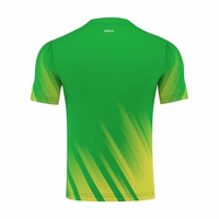 Back view of OMKA Team Sport Soccer Green Jersey crafted for team sports with durable polyester lightweight design and strong double layered structure ideal for players buy now