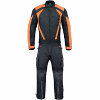 Fahren Sie stilvoll mit der orangefarbenen Premium-Qualität BULLDT Motorradjacke + Hose. Auffälliges Design, gut sichtbar im Straßenverkehr. Scotchlite 3M-Reflektoren für erhöhte Sicherheit. Vermittelt Exzellenz und Wert. Kostenloser Versand.