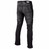 Statten Sie sich für die Straße mit den BULLDT Motorrad-Denim-Jeans aus. Hergestellt aus 100 % Baumwolle, verfügen diese Jeans über abnehmbare Aramid-Protektoren für maximale Sicherheit. Dank attraktivem Design und dehnbarem Material bieten sie Komfort und