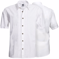 The front and back view of Elegant Bavarian Traditional Shirt for Men – Premium Half-Sleeve Shirt with Fashionable Collar, High-Quality German Wear for a Timeless Style – Buy Now