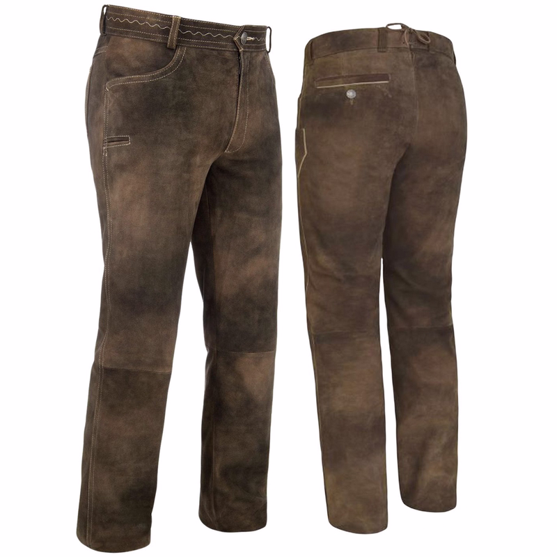 Traditional leather pants Tassilo Long pants