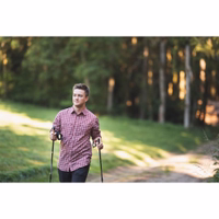 Herren Rotes Traditionelles Jagdhemd mit geknöpften Ärmeln Vorderansicht Langarm Robustes Polyesterhemd mit Frontknopfleiste Bequem Premium Deutscher Klassischer Stil Traditionelles Jagdhemd online kaufen