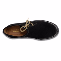 Inner View of Traditional Black Leather Haferl Shoes – German-Inspired Design, Modern Leather with Strong Rubber Sole, Elegant and Durable, Ideal for Any Occasion