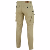 Back view of Men's motorcycle jeans that blend safety and style effortlessly. Crafted for optimal protection on the road, these jeans offer superior comfort thanks to their meticulously designed fabric and construction.