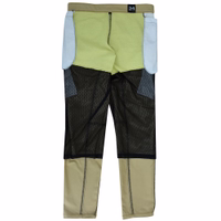 Men’s khaki motorcycle pants with button closure, featuring thigh pockets and cargo pockets. Made from 100% cotton for durability and comfort, these long pants are designed for a stylish and functional ride.