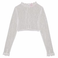 Rückansicht der Spieth & Wensky Dorina-Dirndlbluse, mit Spitzen-Details, klassischem Schnitt und bayerischem Design – traditionelle deutsche Bluse fürs Oktoberfest in zeitlosem Weiß.