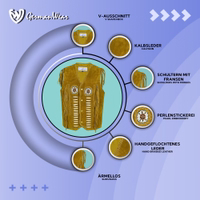 A close-up view of a premium dark brown Western leather vest showcasing fringe accents on the shoulders and sides. The vest features intricate white lacing details on the front, decorative beaded medallions on the chest, and is fastened with snap buttons.