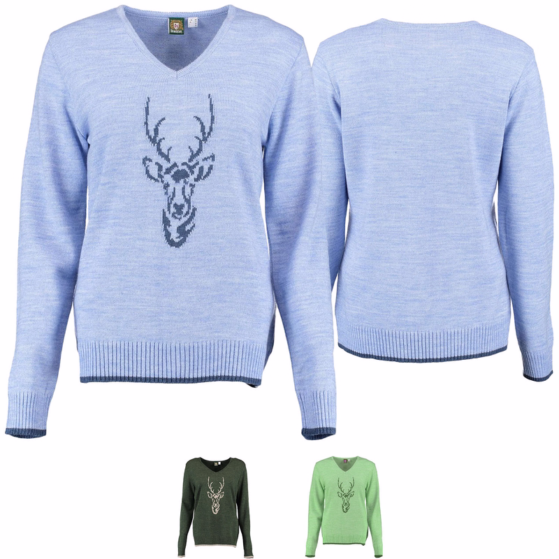 Ladies' traditional woolen cardigan vest