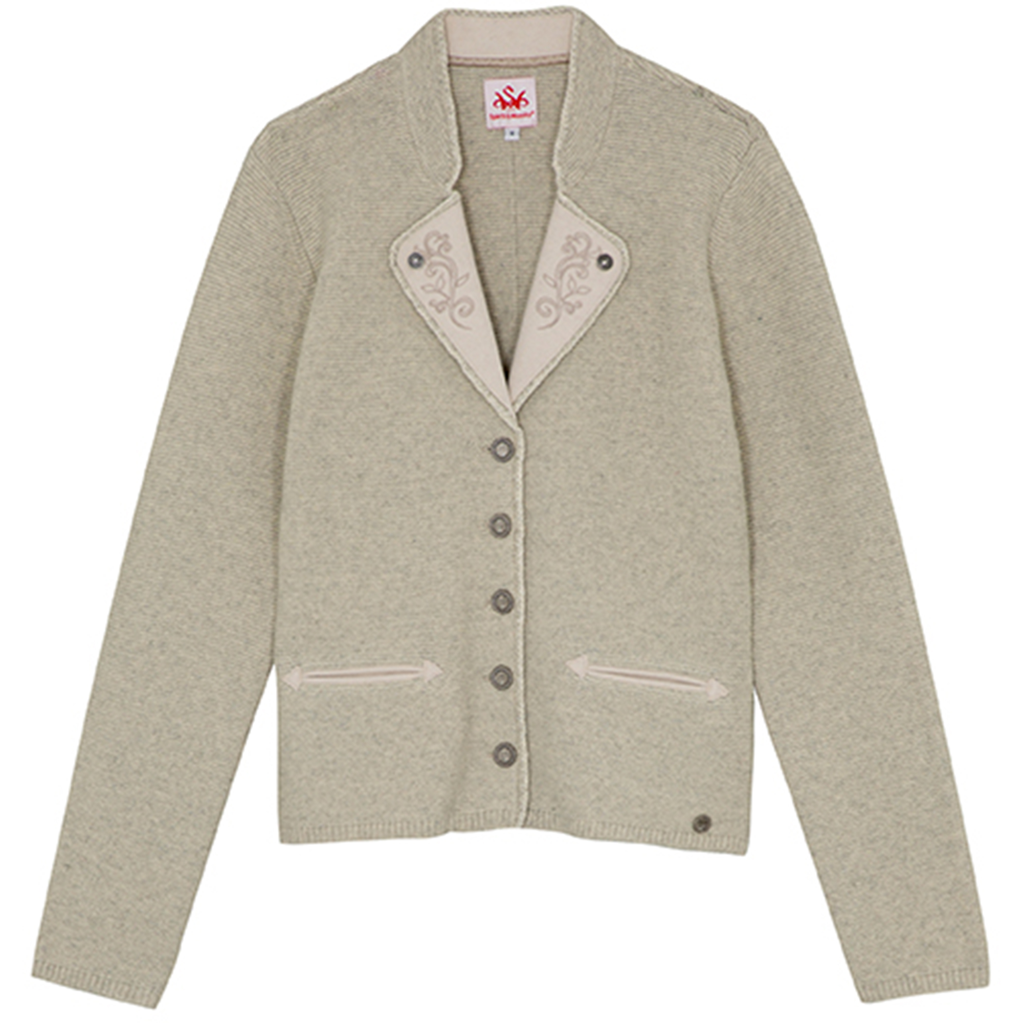 Spieth & Wensky Damen Trachten Strickjacke - GRACELLA Mit Blumenstickerei