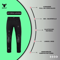 BULLDT Damen Motorrad-Schutzjeans Die BULLDT Damen Motorradschutzhose Schwarz mit Kevlar Futter, Gürtelschlaufe, Oberschenkeltasche und herausnehmbaren Protektoren für Komfort, Haltbarkeit und Design Jetzt kaufen