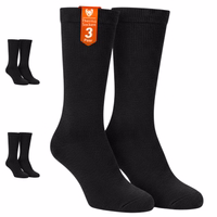 3er-Pack ISOSocken, extra warme Winter-Thermosocken in Schwarz für Herren Damen 3 Paar Thermosocken in einer Verpackung, Text 'Thermosocken 3 Paar' sichtbar