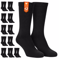 12er-Pack ISOSocken, extra warme Winter-Thermosocken in Schwarz für Herren Damen 12 Paar Thermosocken in einer Verpackung, Text 'Thermosocken 12 Paar' sichtbar