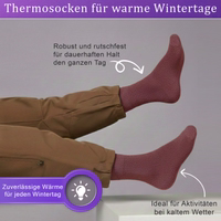 6er-Pack Frottee-Baumwollsocken in Braun– ideal für bestimmte Aktivitäten oder kälteres Wetter. Nahaufnahme einer Frottee-Kuschelsocke, Socke flach liegend, Frottee-Struktur sichtbar