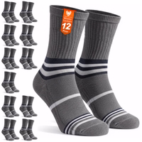 12 Paar leichte Sportsocken in einer Packung mit sichtbarem Text „Wintersocken 12 Paar“