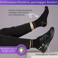 12er-Pack dünne Sportsocken, schwarz, aus atmungsaktiver Baumwolle – ideal für Laufen, Fitness, Training und alle aktiven Workouts Flatlay-Ansicht der dünnen Sportsocken, Herren, schwarz Sportsocken – mit sicherer Fußgewölbeunterstützung, atmungsaktivem Material und rutschfestem Sitz, um Reibung und Verrutschen während Workouts und ganztägigem Tragen zu verhindern.