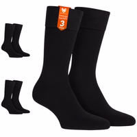 3 pairs of business formal socks in packaging with German text “Suit Socks 3 Pairs”