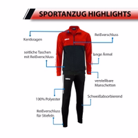 The OMKA Men’s Sport Red Tracksuit crafted with double layered fabric, polo neck and adjustable waist delivers comfort, durability and modern athletic style, perfect for men’s sportswear, buy online today