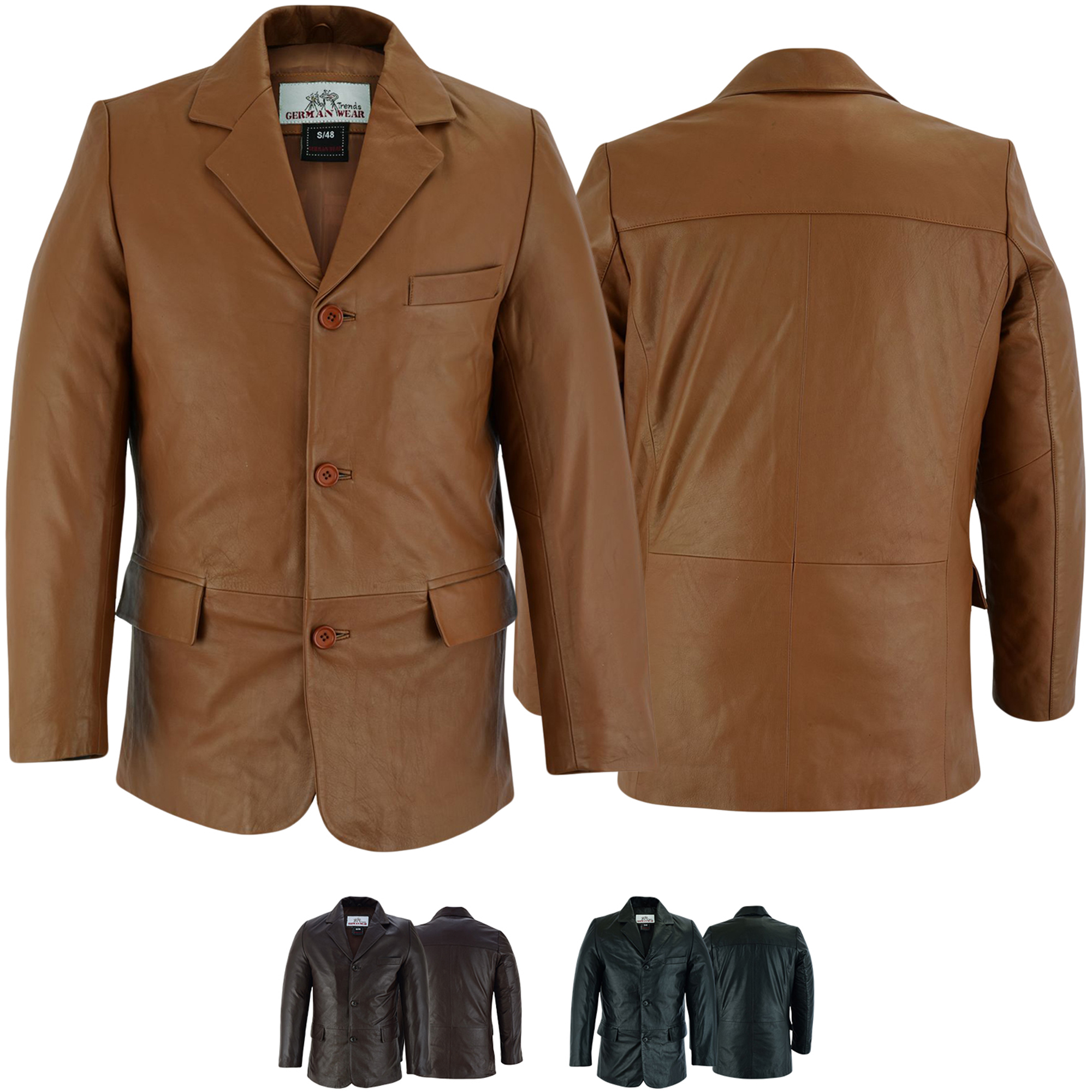Men blazer lamb Nappa genuine leather jacket | German Wear Shop