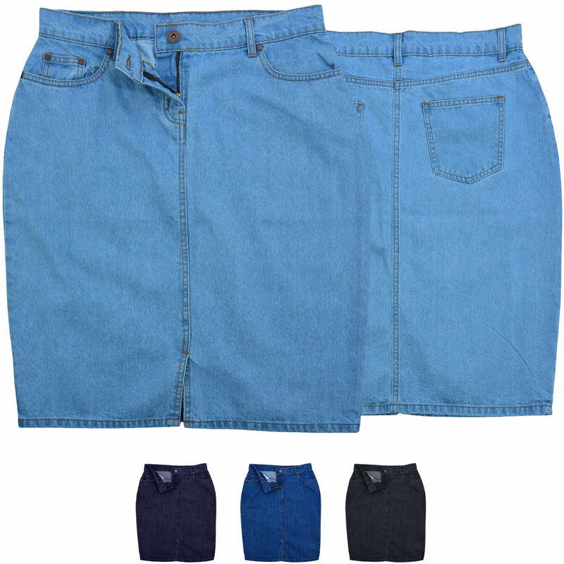 Trendy midi skirt denim skirt business skirt