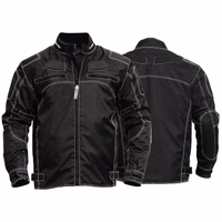 Steigern Sie Ihr Fahrerlebnis mit der schwarzen Motorrad-Textiljacke aus Cordura Polyester 600D. Mit herausnehmbarem Steppfutter, winddicht und stilvoll, bietet sie optimalen Komfort und Sicherheit. Jetzt bestellen!