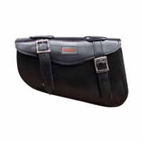 Motorrad-Satteltasche Solo-Motorradtasche BULLDT Motorcycle Leather Bag – Solo Motorradtasche aus Leder, bequem für kurze und lange Touren. Handgefertigt, einfach zu montieren, schwarze Leder-Satteltasche.