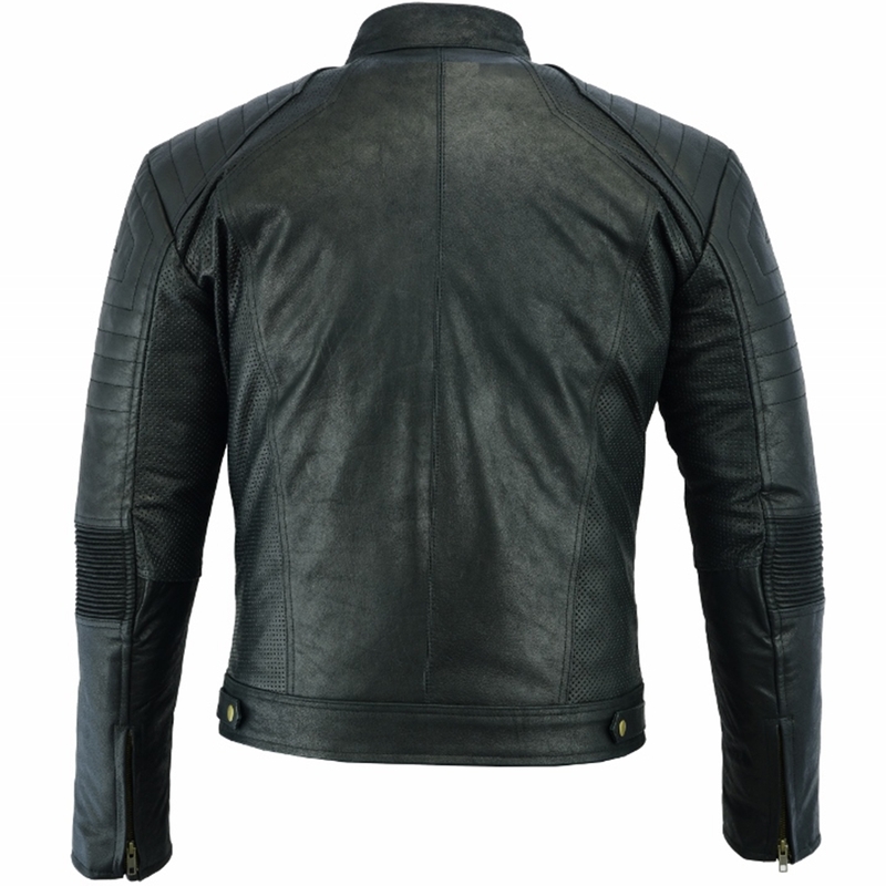 Vintage Motorcycle Leather Jacket Mesh Jacket | German Wear Shop