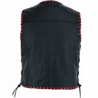 Verbessern Sie Ihr Fahrerlebnis mit einer klassischen Bikerweste aus echtem Kalbsleder. Für Langlebigkeit und Stil entworfen, ist sie ein Traum für jeden Motorradfahrer.