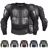 Vorder und Rückansicht der BULLDT Protective Motorcycle Black Jacket mit vollständiger Schutzpanzerung atmungsaktivem Mesh Rückenprotektor und verstellbaren Riemen für sicheren Sitz jetzt online kaufen