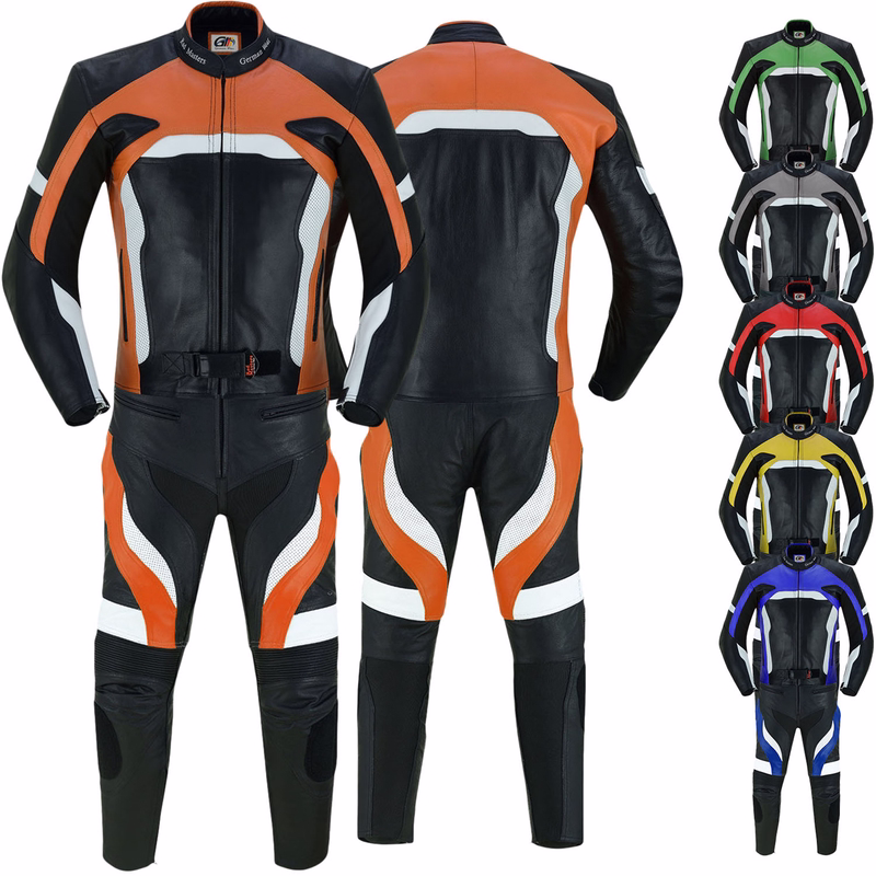 2-teiler Motorradkombi Biker lederkombi aus Rindsleder