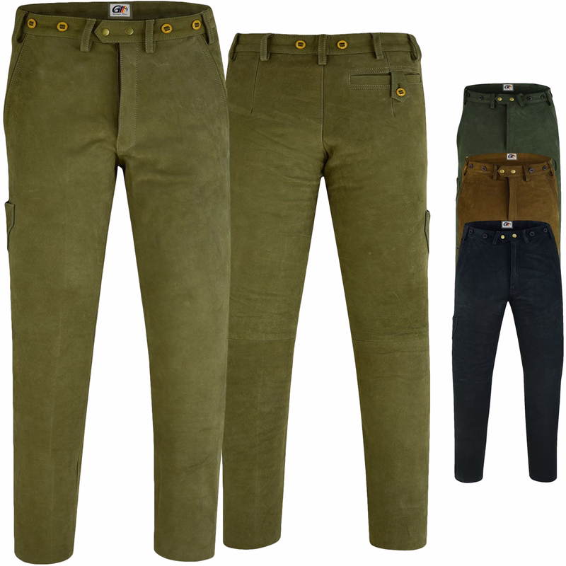 Lange Jagdhose aus Büffelleder Lange Jagdhose aus Büffelleder