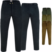 Front- und Rückansicht der Buffalo-Lederhose in Jagdschwarz. Messer- und Gesäßtasche mit Knopf, Gürtelschlaufen – robust und stilvoll gefertigt. Jetzt online kaufen.