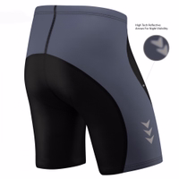 Rückansicht der hochwertigen Herren-Radshorts aus 100 % Elastan mit nahtloser Verarbeitung. Ausgestattet mit COOLMAX-Gewebe für optimale Feuchtigkeitsregulierung und Chamois-Polsterung für außergewöhnlichen Komfort. Teil der Elite-Radbekleidungslinie von G