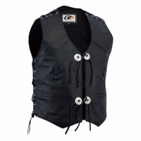 Entfesseln Sie Ihren inneren Rebellen mit schwarzer Premium-Motorradweste aus echtem Rindsleder. Robust und bequem, für moderne Biker. Dominieren Sie die Straße mit Stil und Sicherheit. Jetzt kaufen bei German Wear.
