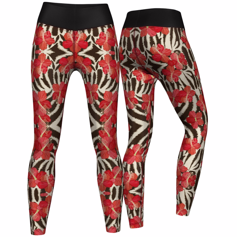 Damen Sportleggings Kaufen Sie stylische Damen Blumen-Leggings online – dehnbare Sportleggings mit UV-Schutz für Yoga, Training und Fashion – bequeme und vielseitige Activewear für Damen – perfekt für Sport und den Alltag