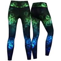Elegant Ladies Crux Sport Leggings - High-Waisted, UV-Protected Polyester Leggings for Fashion & Training in Black, Blue, and Green - Ultimate Fusion of Style & Performance