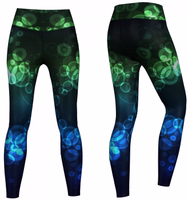 Elegant Ladies Crux Sport Leggings - High-Waisted, UV-Protected Polyester Leggings for Fashion & Training in Black, Blue, and Green - Ultimate Fusion of Style & Performance