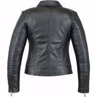 Ladies leather blazer leather jacket blazer genuine leather jacket lamb nappa leather Into the rear view of a premium classic leather outfit. Add a touch of grace to your look with a lamb Nappa leather blazer. Designed for everyday wear, it features a classic button closure and practical pockets. Order now for fast and free delivery!