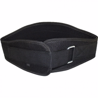 Back view of German Wear Fitness Weightlifting Black Belt crafted for powerlifting and gym training. Provides reliable lumbar support for safe heavy lifting and training sessions buy now online