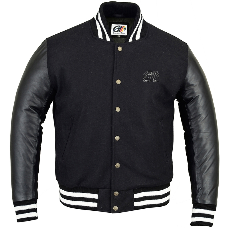 【PlaceStudio】Unisex Blouson Leather Varsity Jacket ■韓国 Black Wool/Leather World Tour BLACKPINK Varsity Jacket