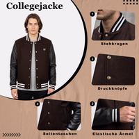 College-Blouson aus Wolle mit Leder-Varsityjacke 4thn-1922-CJ002-Varsity-Jacke-Herren--Collegejacke-Herren--Letterman-Jacke--Baseball-Jacke-Herren--Varsity-Jacke-mit-Lederaermeln--Retro-Collegejacke--Wolljacke-Herren--Blouson-Jacke-Herre.jpg