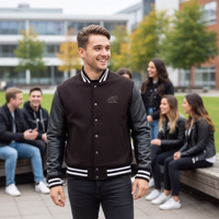 College-Blouson aus Wolle mit Leder-Varsityjacke Lifestyle-01-1922-CJ002-Varsity-Jacke-Herren--Collegejacke-Herren--Letterman-Jacke--Baseball-Jacke-Herren--Varsity-Jacke-mit-Lederaermeln--Retro-Collegejacke--Wolljacke-Herren--Blouson-Jac.jpg