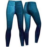 Women’s Blue Galaxy Sport Leggings Front and back view of women’s Blue Galaxy Sport Leggings made with breathable, stretchy fabric offering UV protection and sweat-wicking features. Perfect for yoga and fitness. Buy now leggings online.
