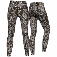 Henna Passion Leggings for Women – Premium, Stretchy, and Elastic Yoga & Gymnastic Tights | Versatile Ladies Leggings for Sports, Dance, and Fashion | Perfect for Comfort and Style