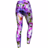 Damen Sport Leggings mit Aquarell-Blumenprint. Damen-Sportleggings mit Aquarell-Blumenmuster – eleganter Mohn-Print, leistungsstark für Yoga & Training, atmungsaktiv und stylisch. Jetzt Premium-Qualität shoppen!