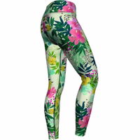 German Wear Damen-Leggings mit tropischem Blumenmuster – modisch und leistungsstark für Yoga, Gymnastik, Training, Tanz & Freizeit. Ultraelastisch, atmungsaktiv und ideal für Sport & Style. Jetzt shoppen!